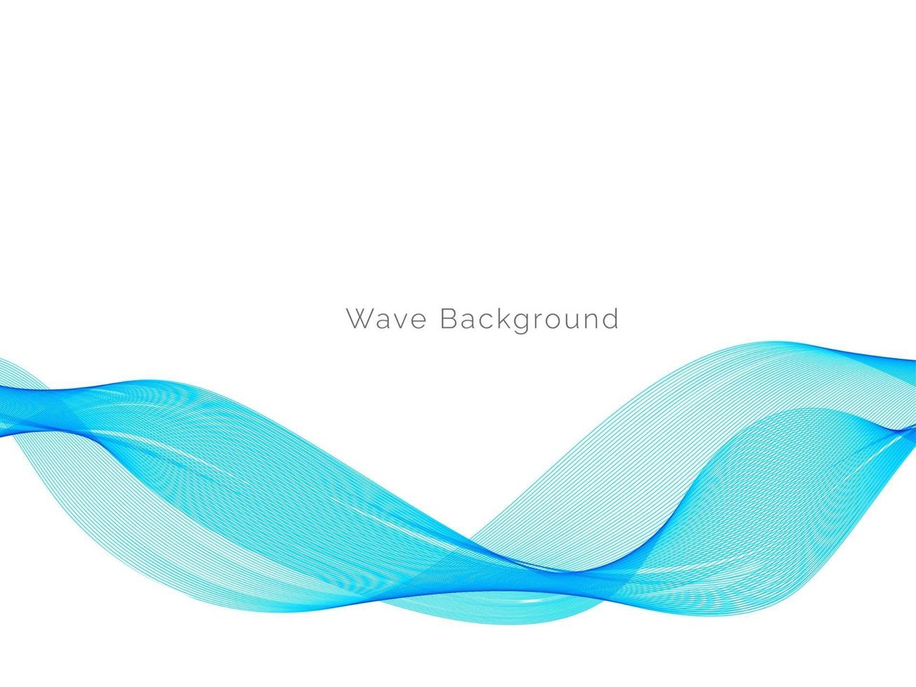 Blue modern decorative stylish wave background illustration vector