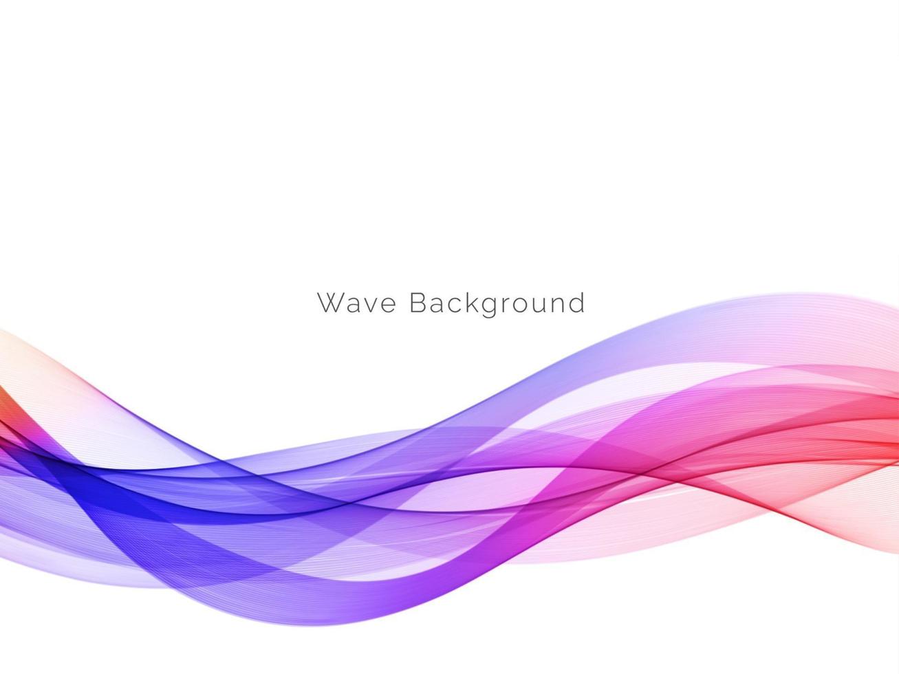 colorful wave style smooth modern background vector
