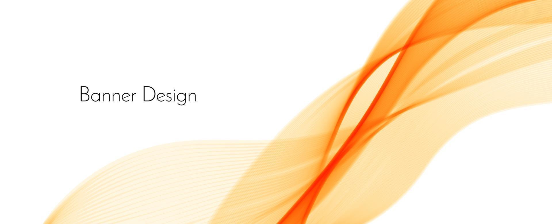 Abstract modern dynamic stylish red and yellow decorative pattern wave banner background vector