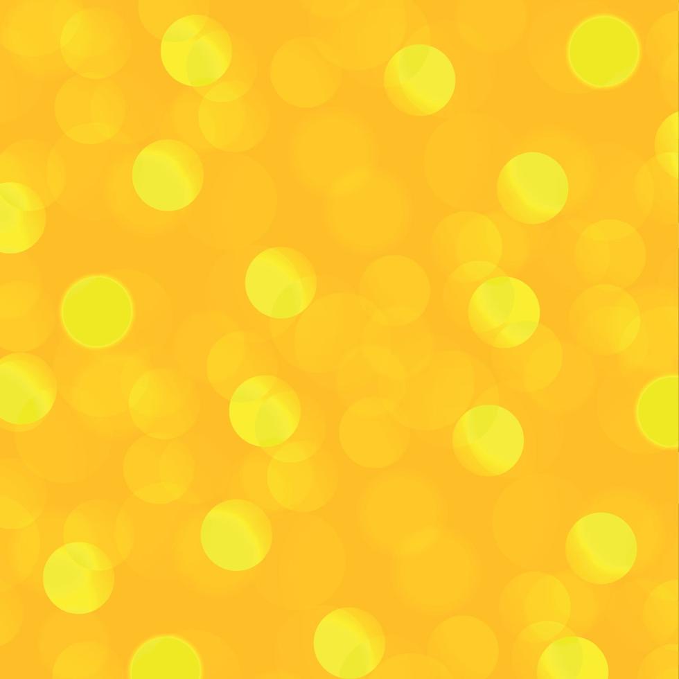 Fondo borroso abstracto amarillo con efecto bokeh vector