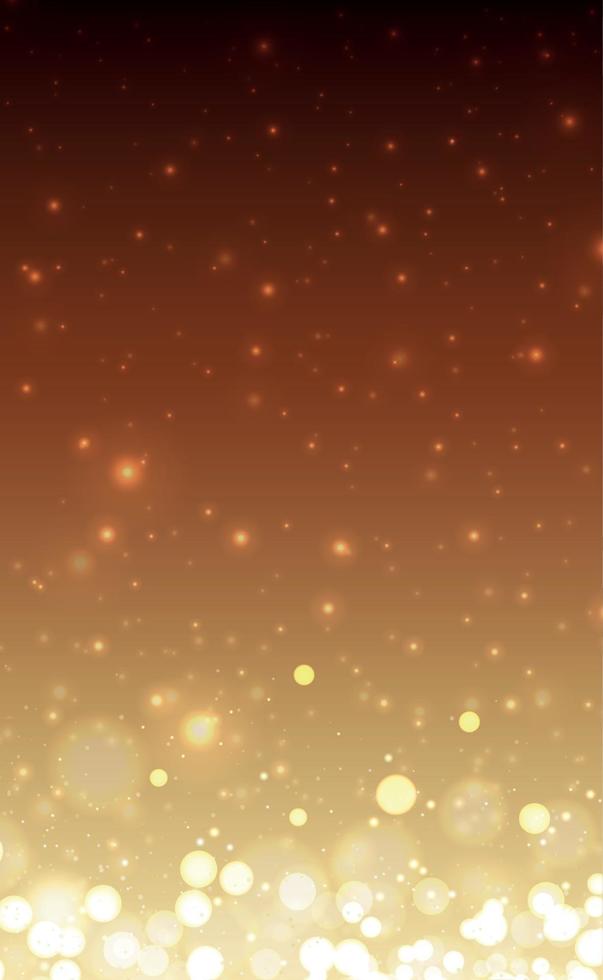 Bright bokeh with highlights on a dark background vector