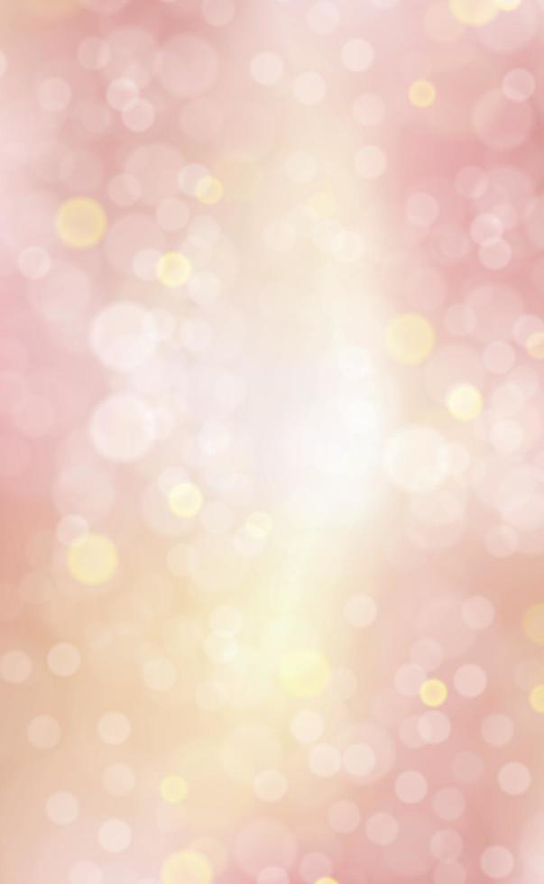 Multicolored blurry bokeh on a red background vector