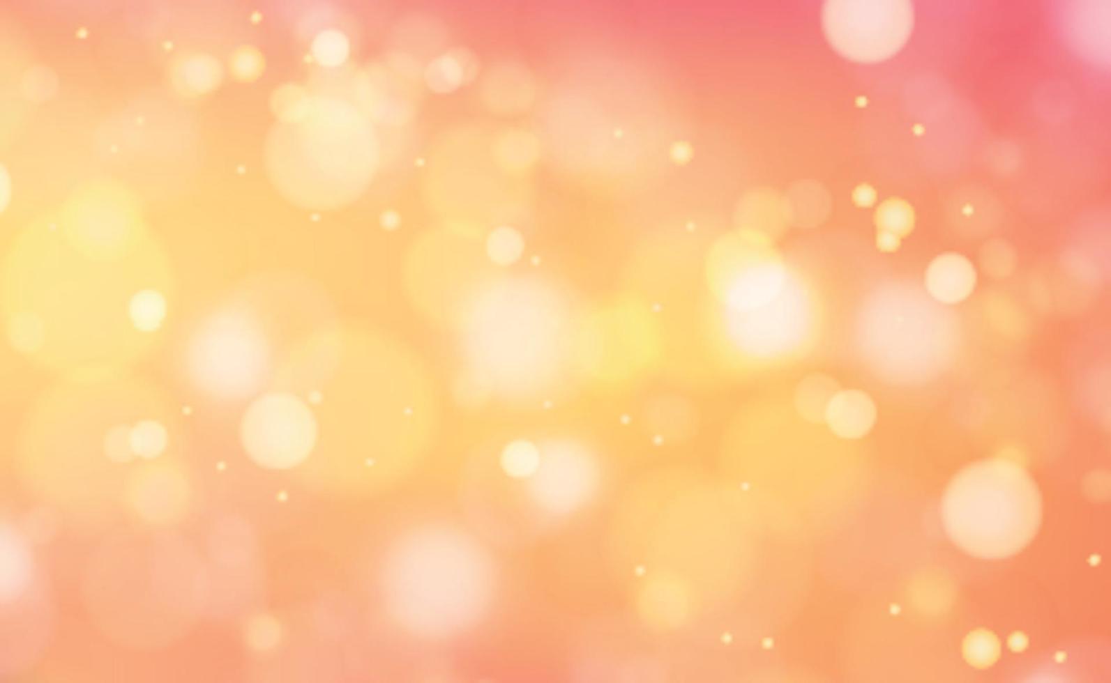 Multicolored blurry bokeh on a yellow background vector