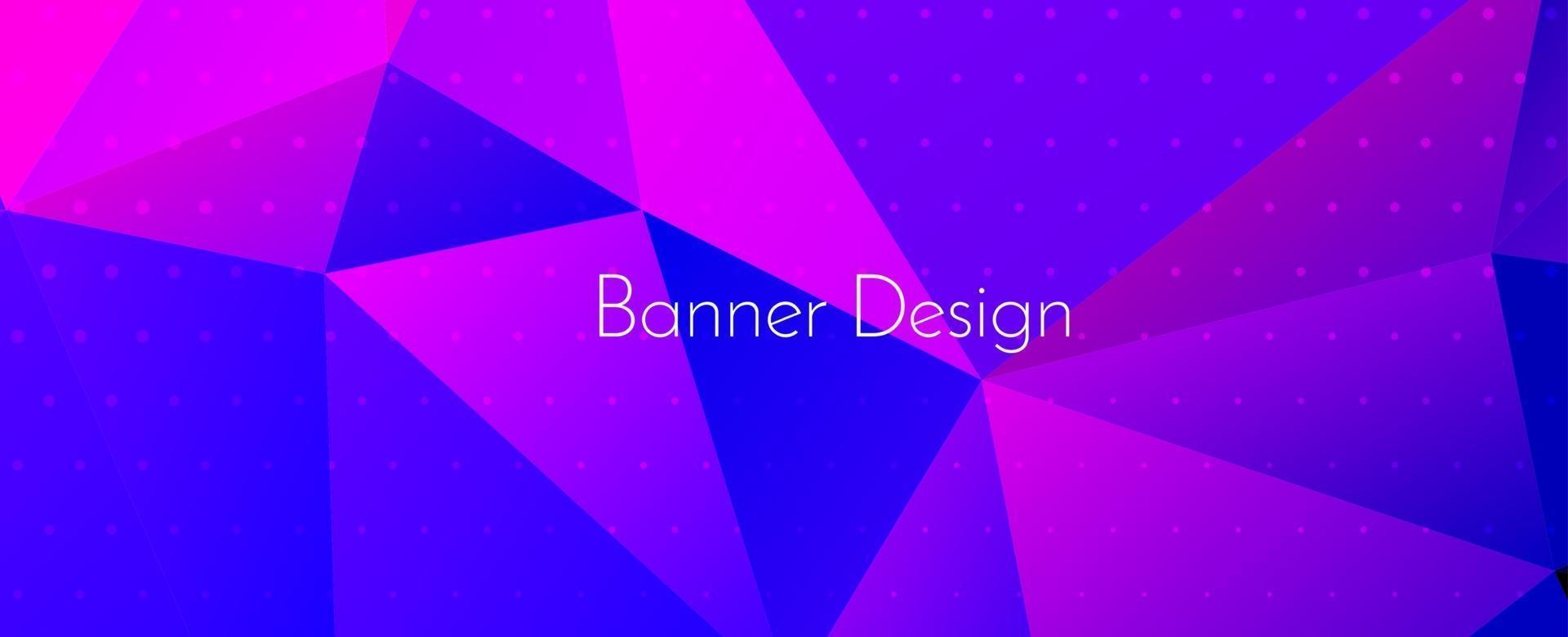 Fondo de banner de diseño decorativo geométrico elegante abstracto vector