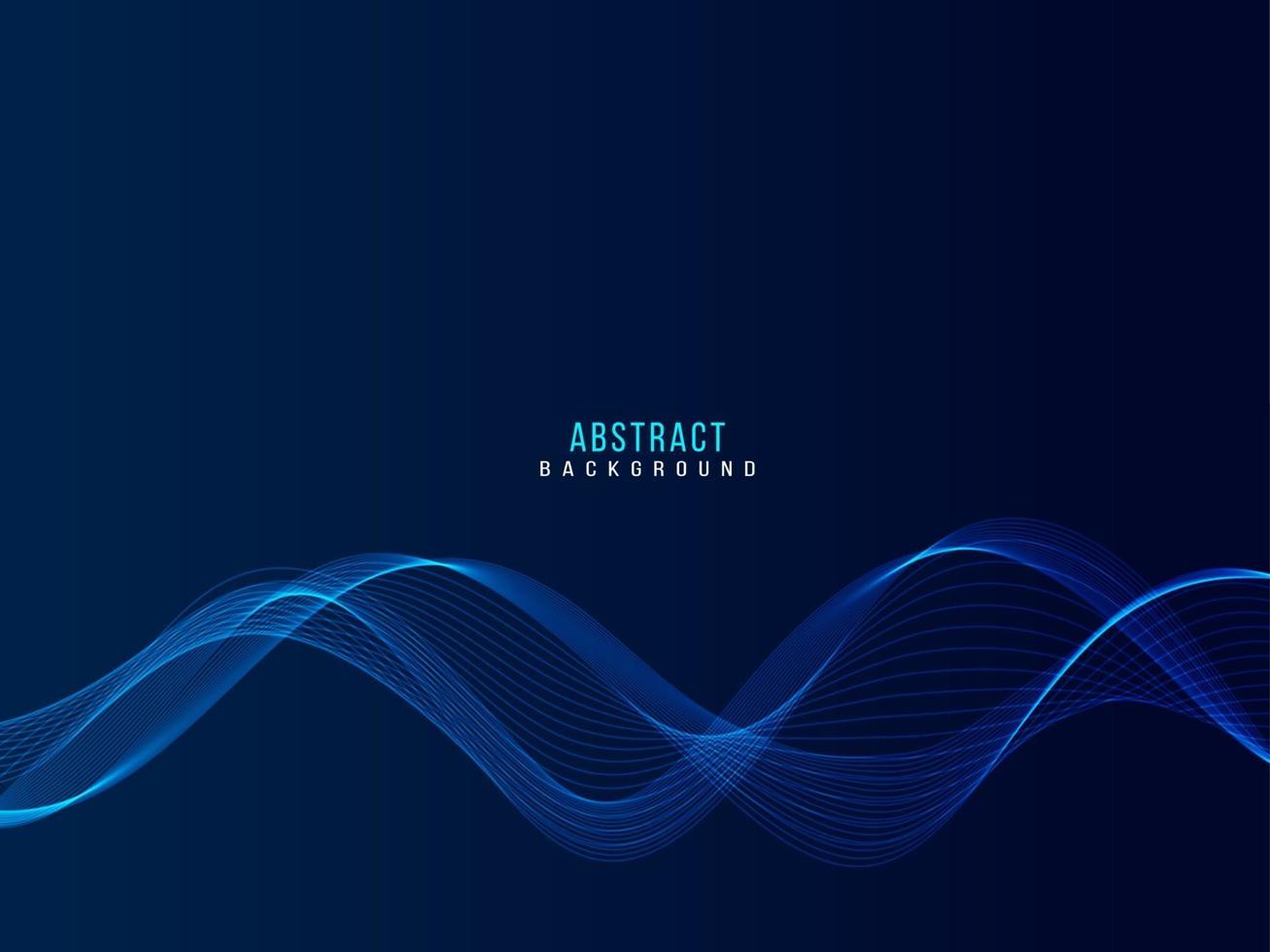 Abstract stylish transparent flowing wave design background vector