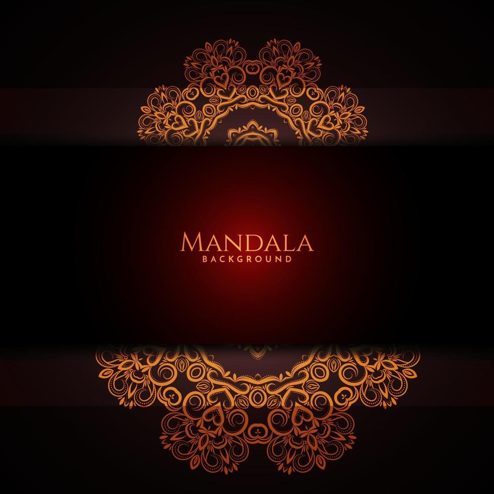 fondo de lujo decorativo hermoso diseño mandala vector