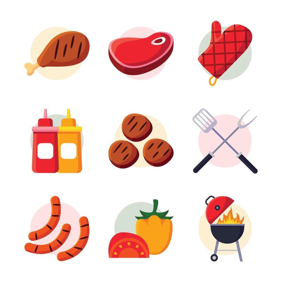 Picnic Barbeque Icon vector