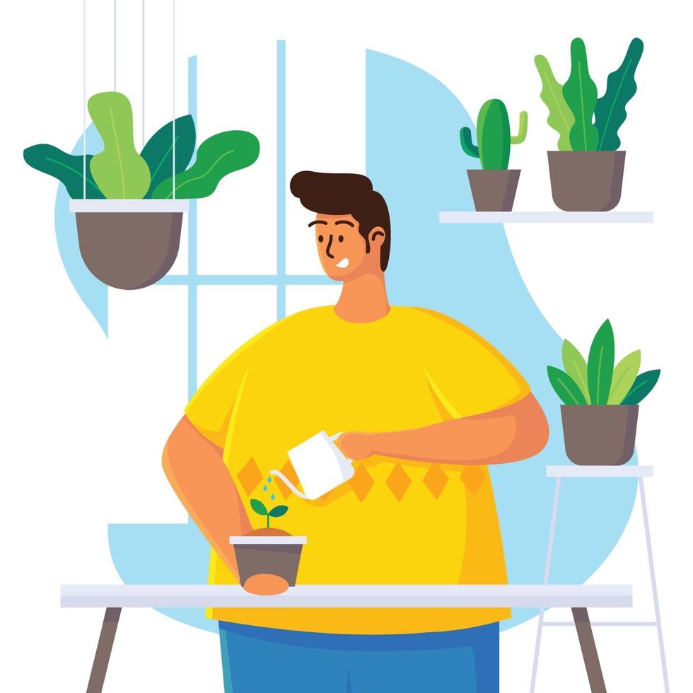 Gardening at Home vector