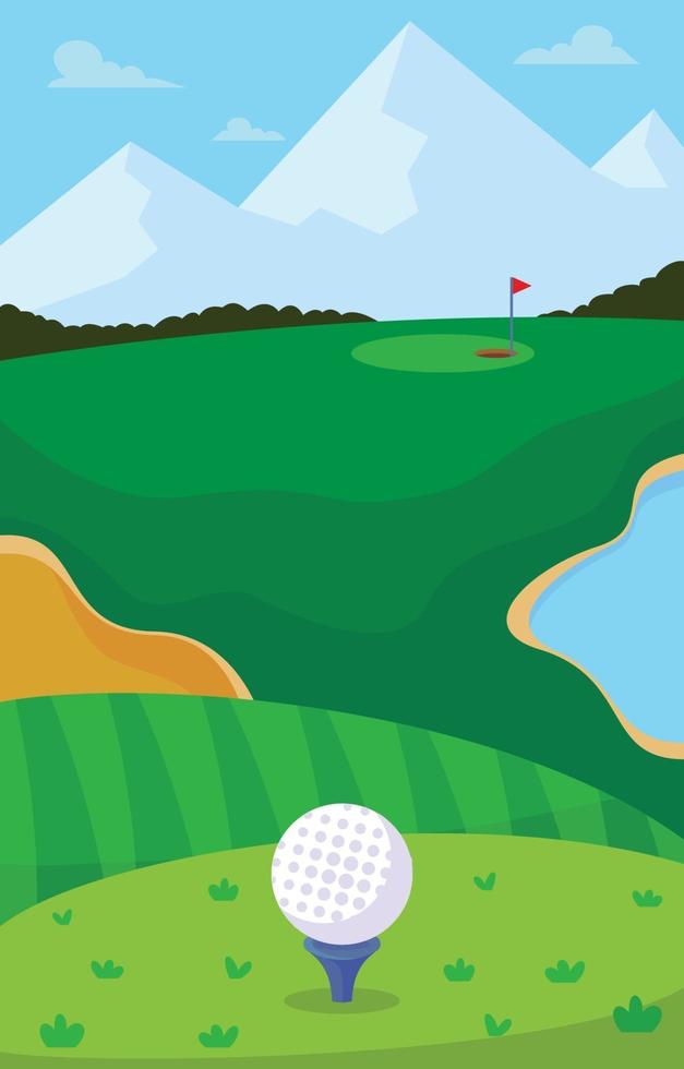 Golf Field Background vector