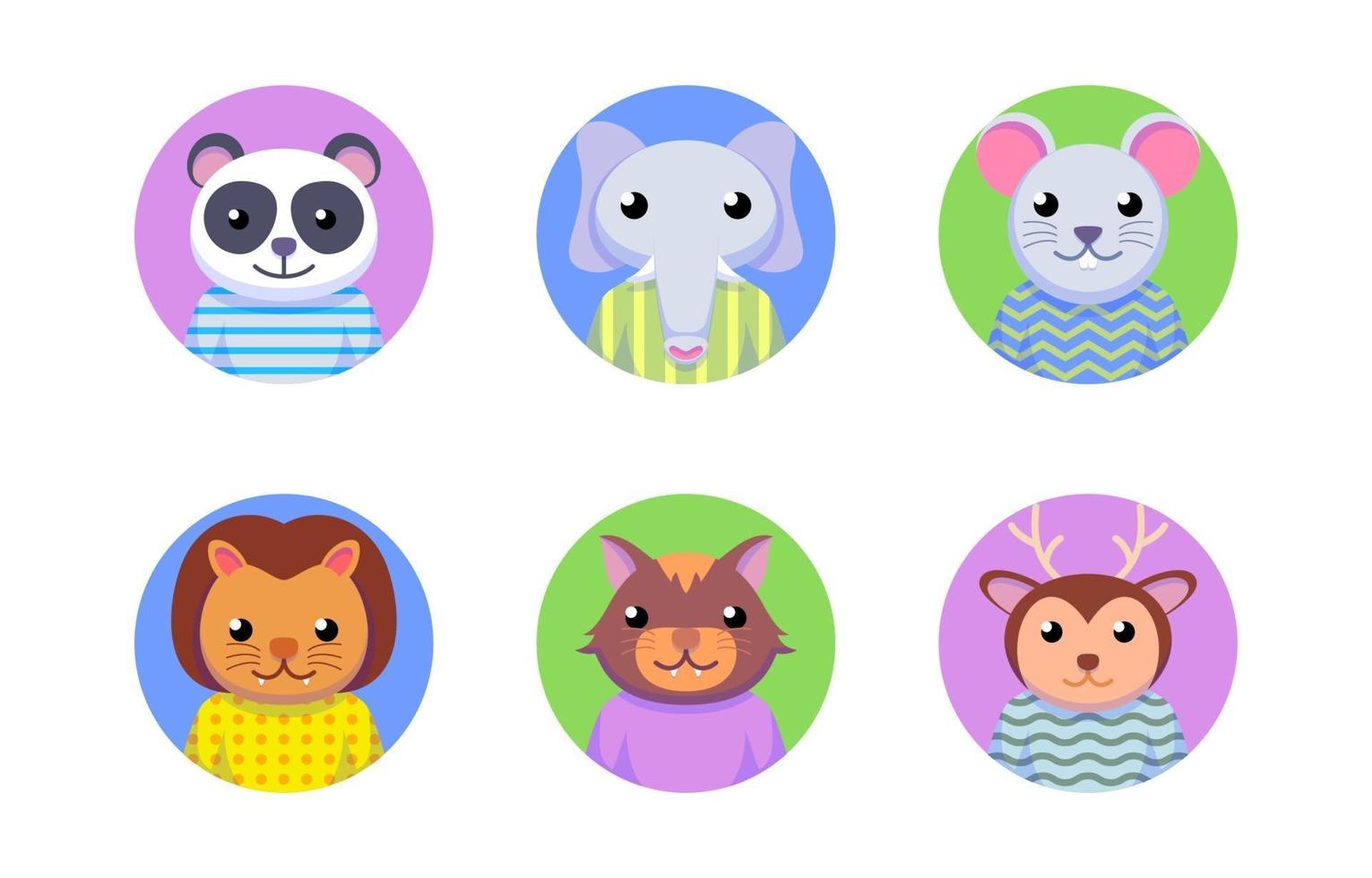 Animal Character Profile vector