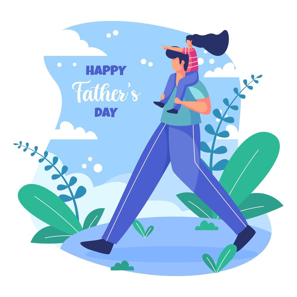 Father's Day Illustration vector