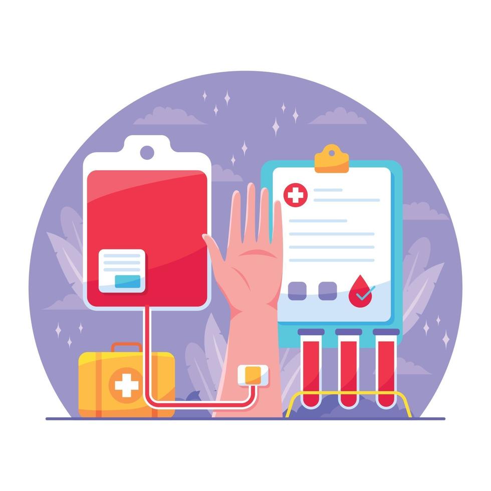 Blood Donor  Day Illustration vector