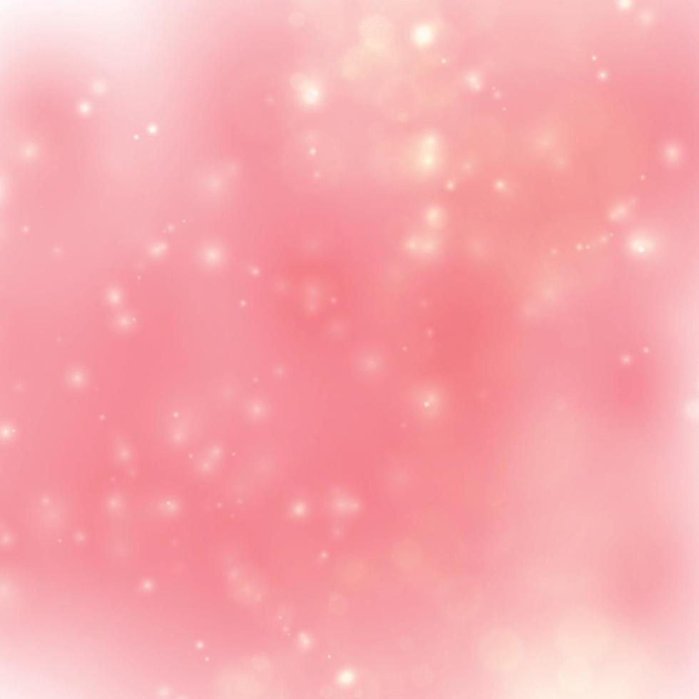 Multicolored blurry bokeh on a red background vector