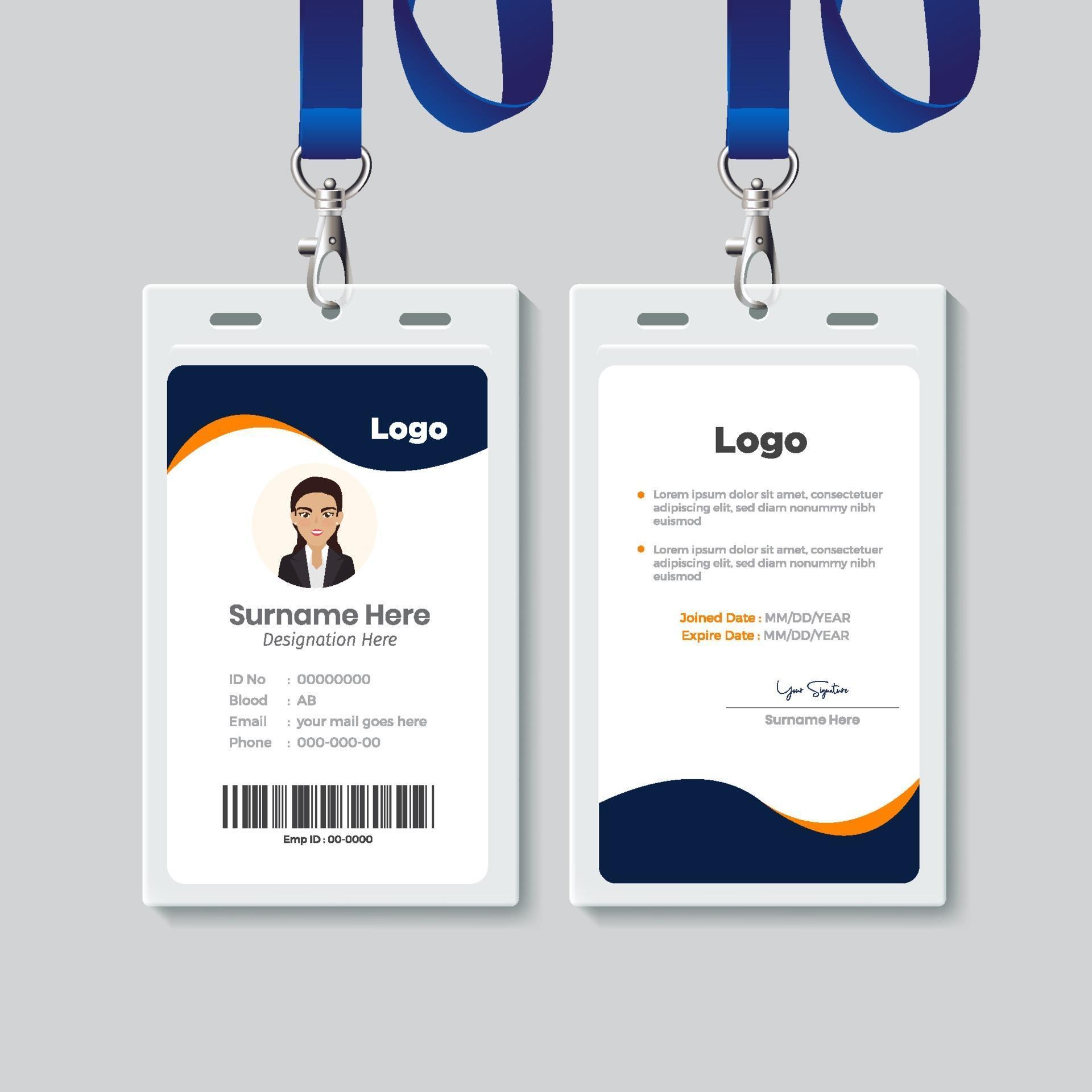 Desain Id Card Aesthetic Template - IMAGESEE