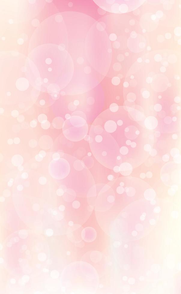 White abstract blurred background with bokeh effect vector