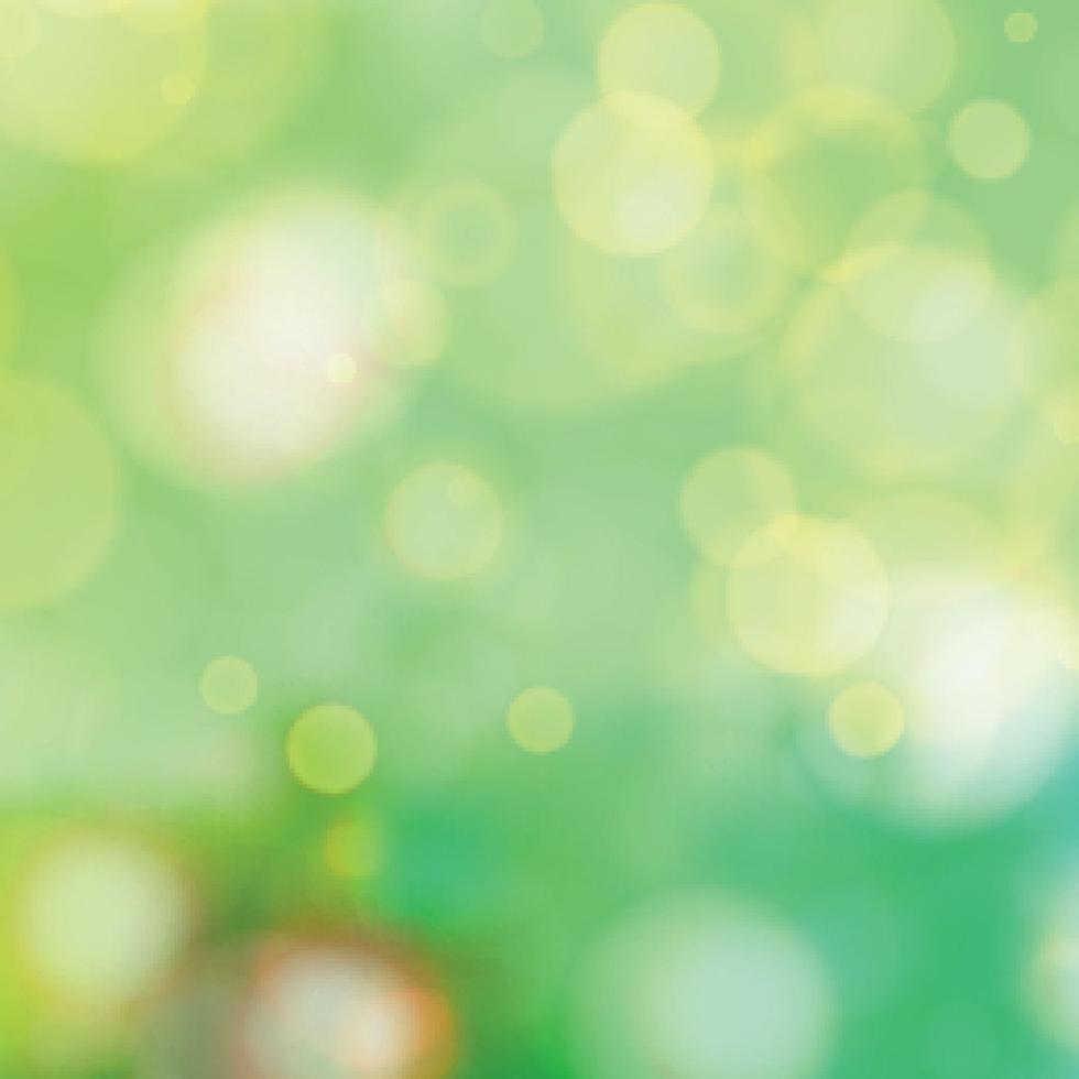 Multicolored blurry bokeh on a yellow background vector