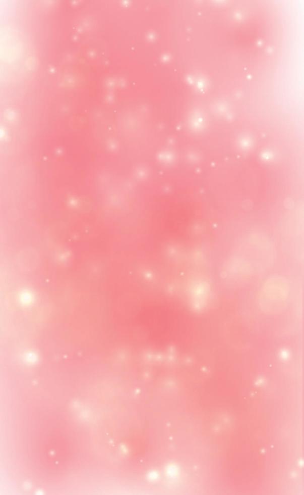Multicolored blurry bokeh on a red background vector