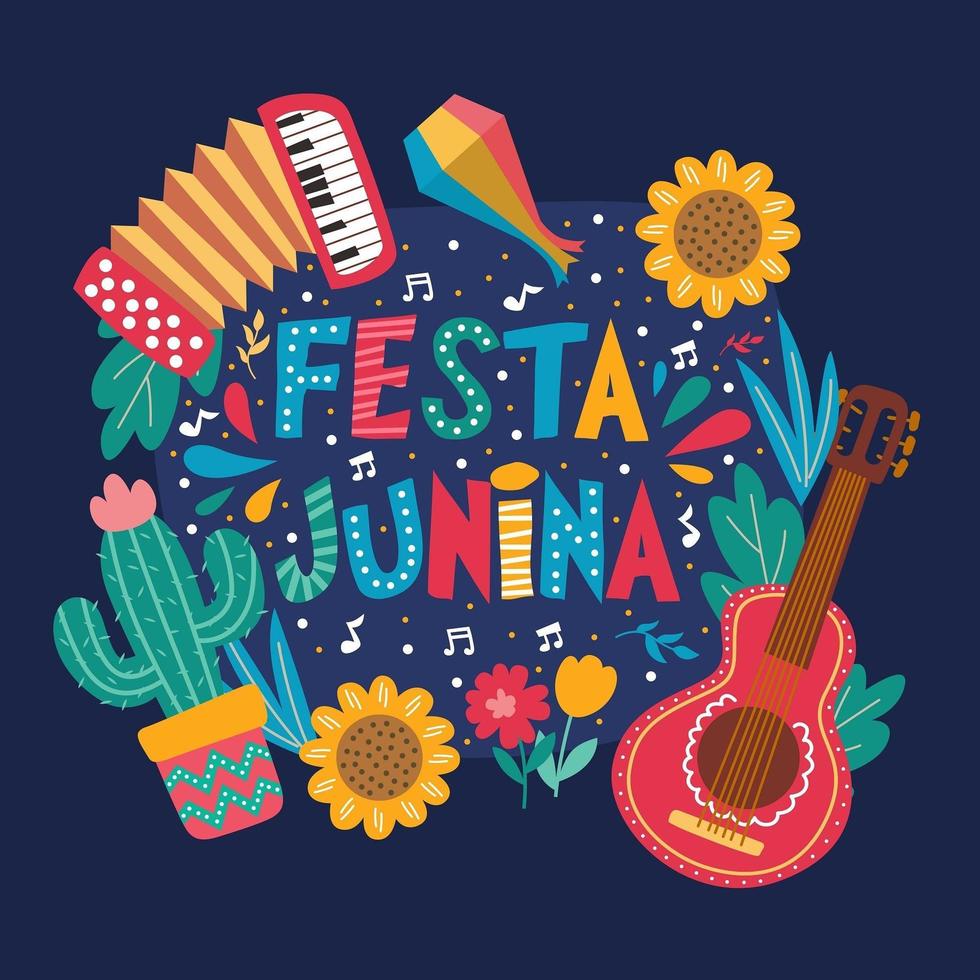 Festa Junina Background vector