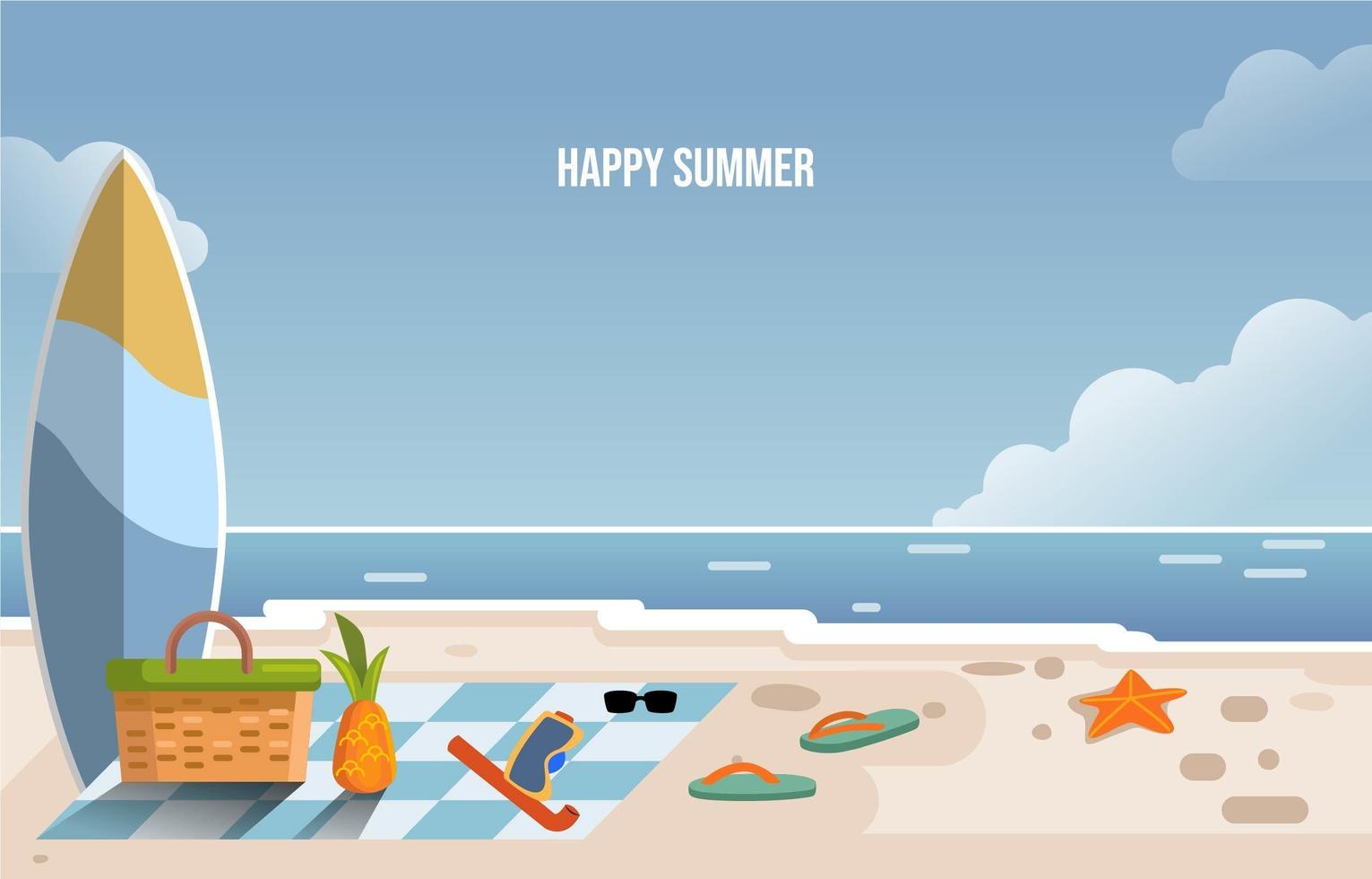 Summer Beach Holiday vector