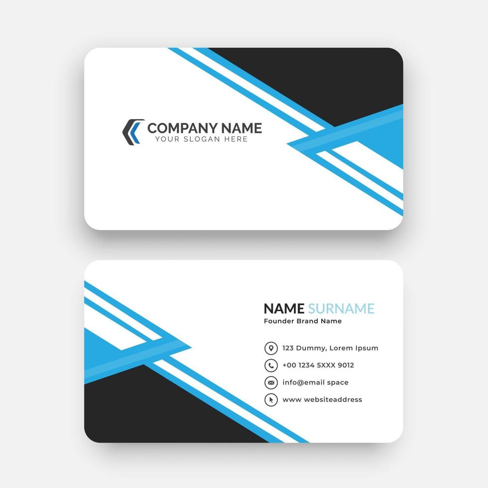 Creative Double sided Business Card Template vector