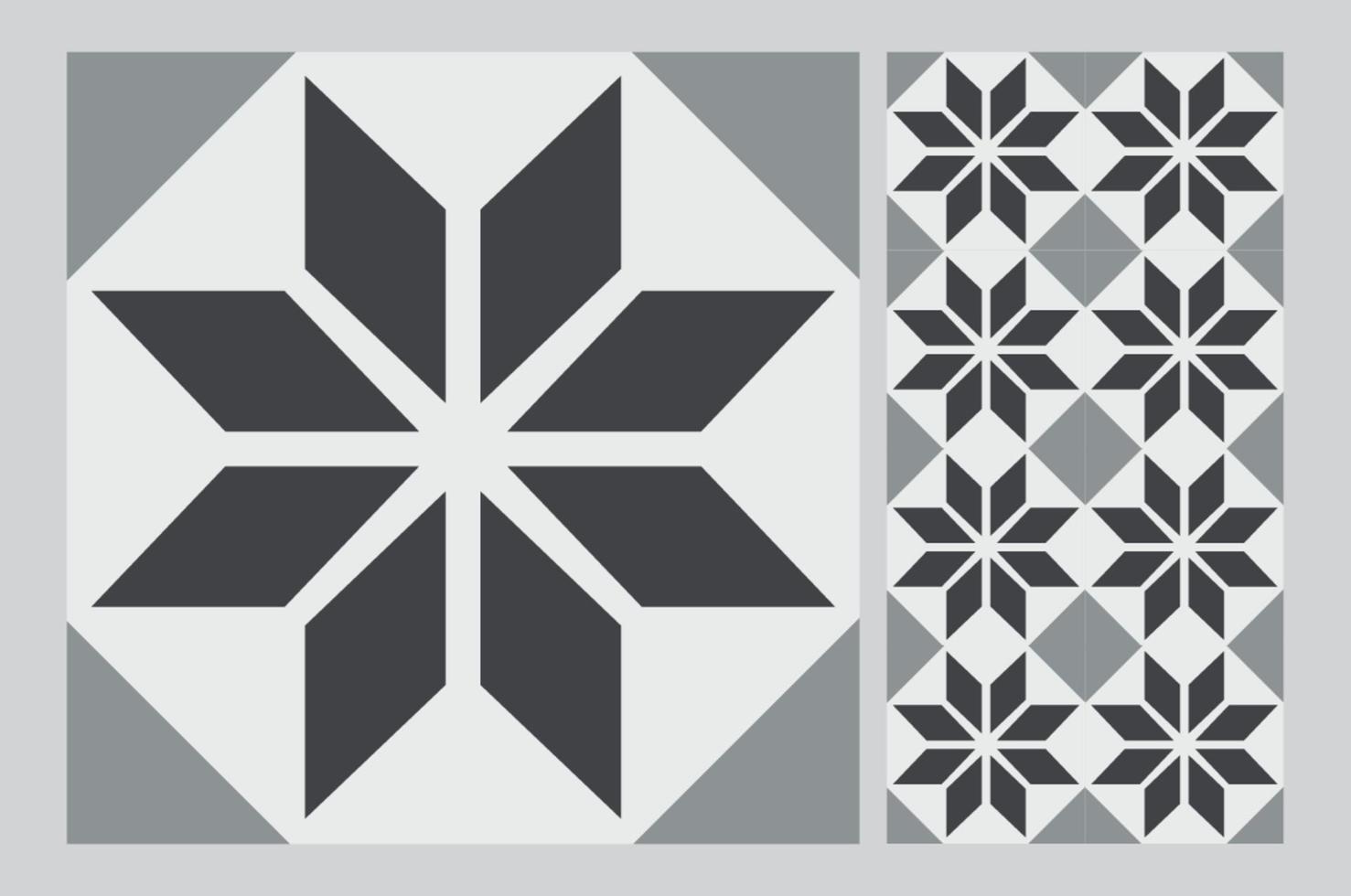 tiles Portuguese patterns antique seamless design in Vector illustration