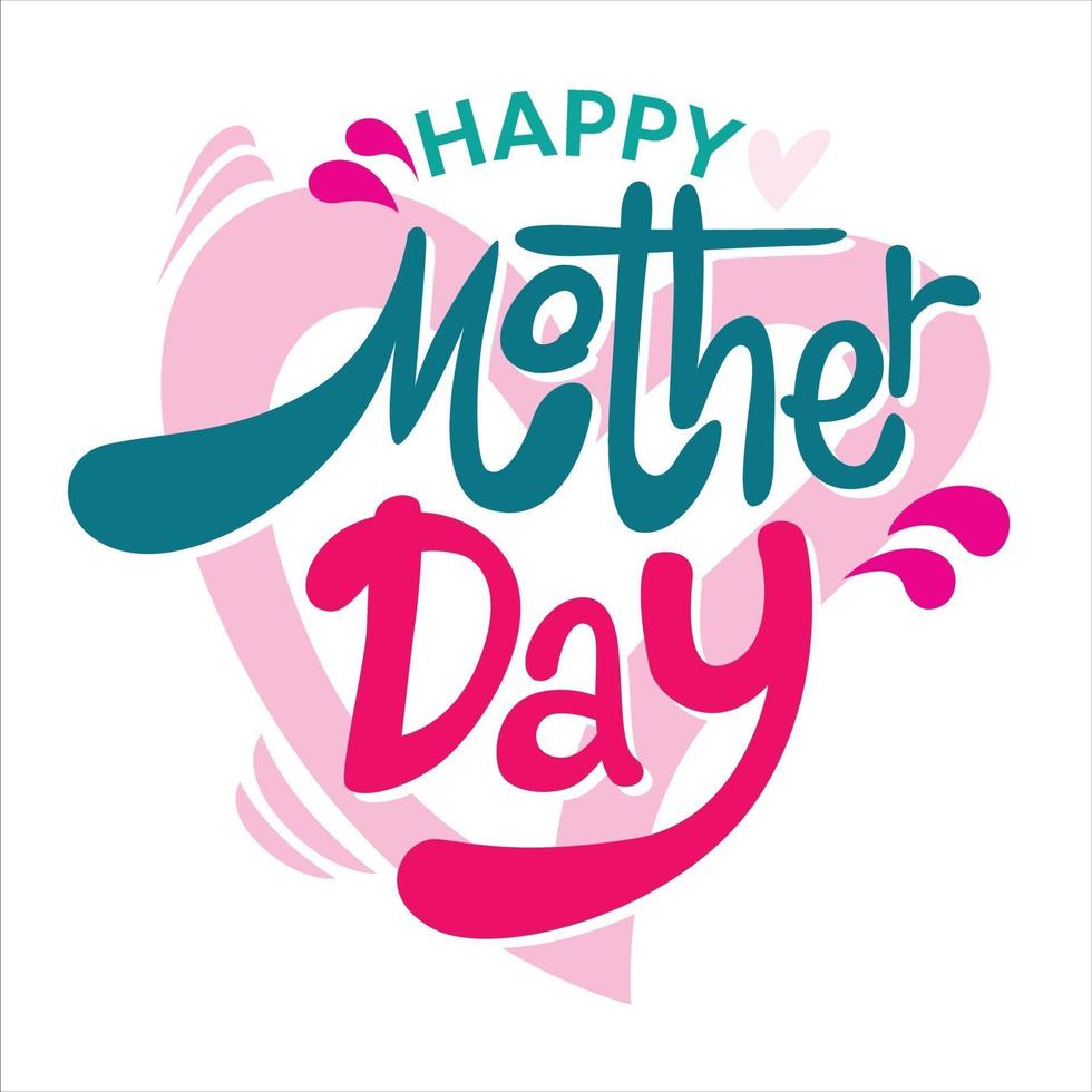 mother's day card in vector design