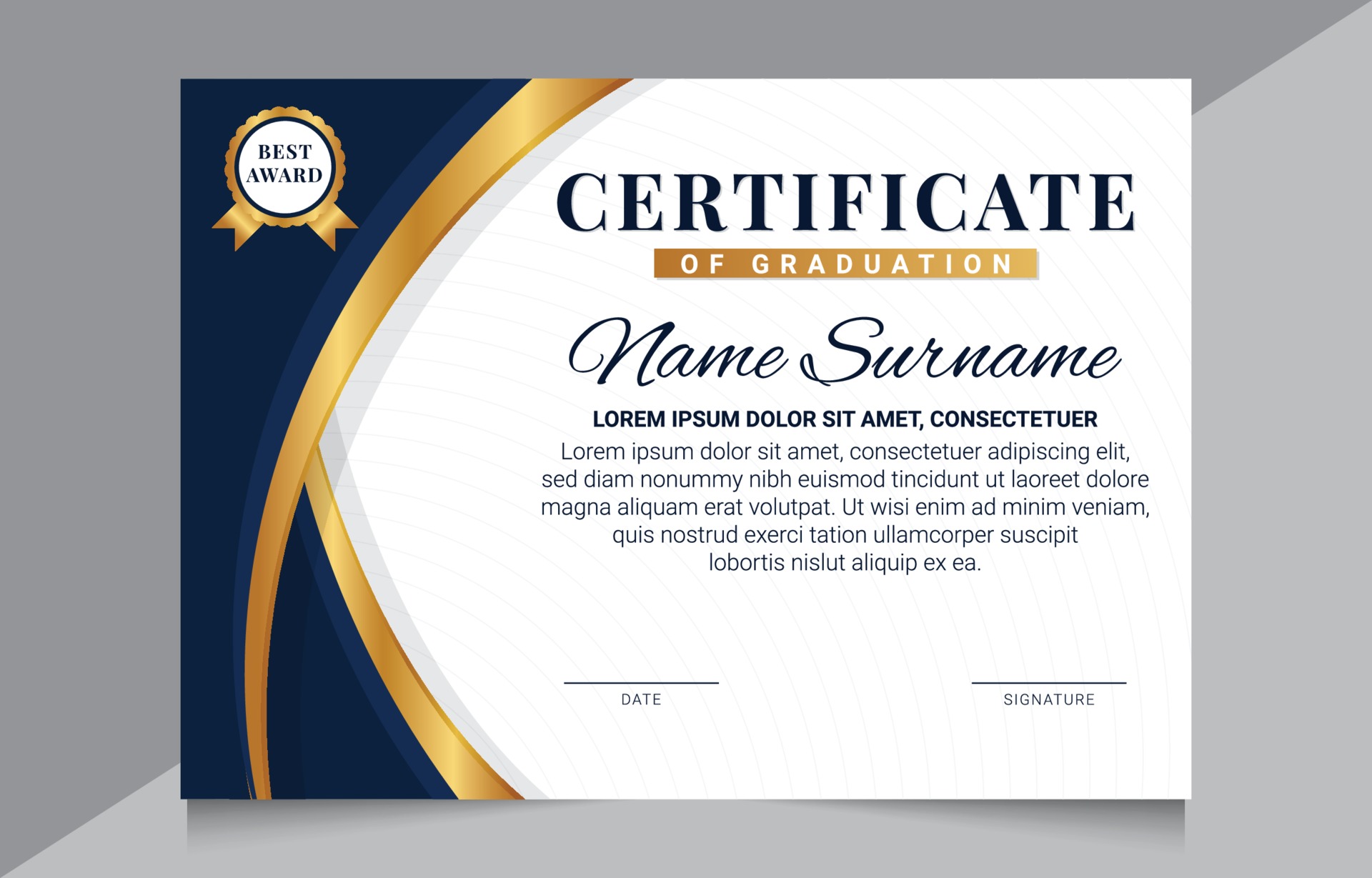 Graduation Certificate Template 21 Vector Art at Vecteezy Within Star Certificate Templates Free Graduation Certificate Template 21 Vector Art at Vecteezy Within Star Certificate Templates Free