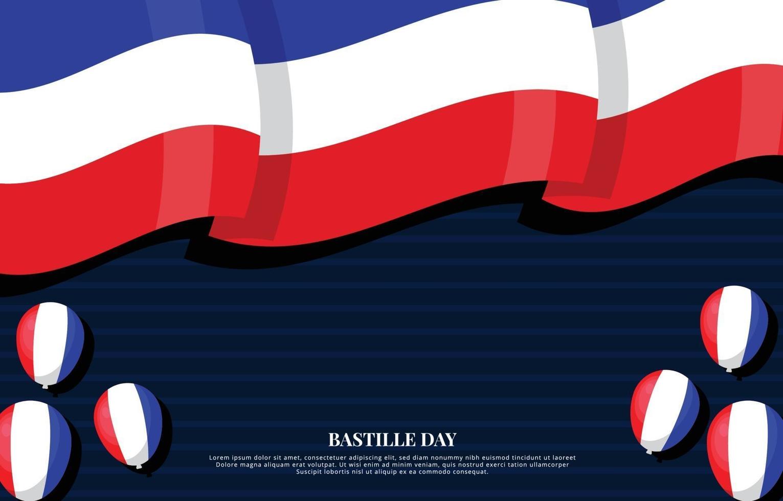 Bastille Day Background vector
