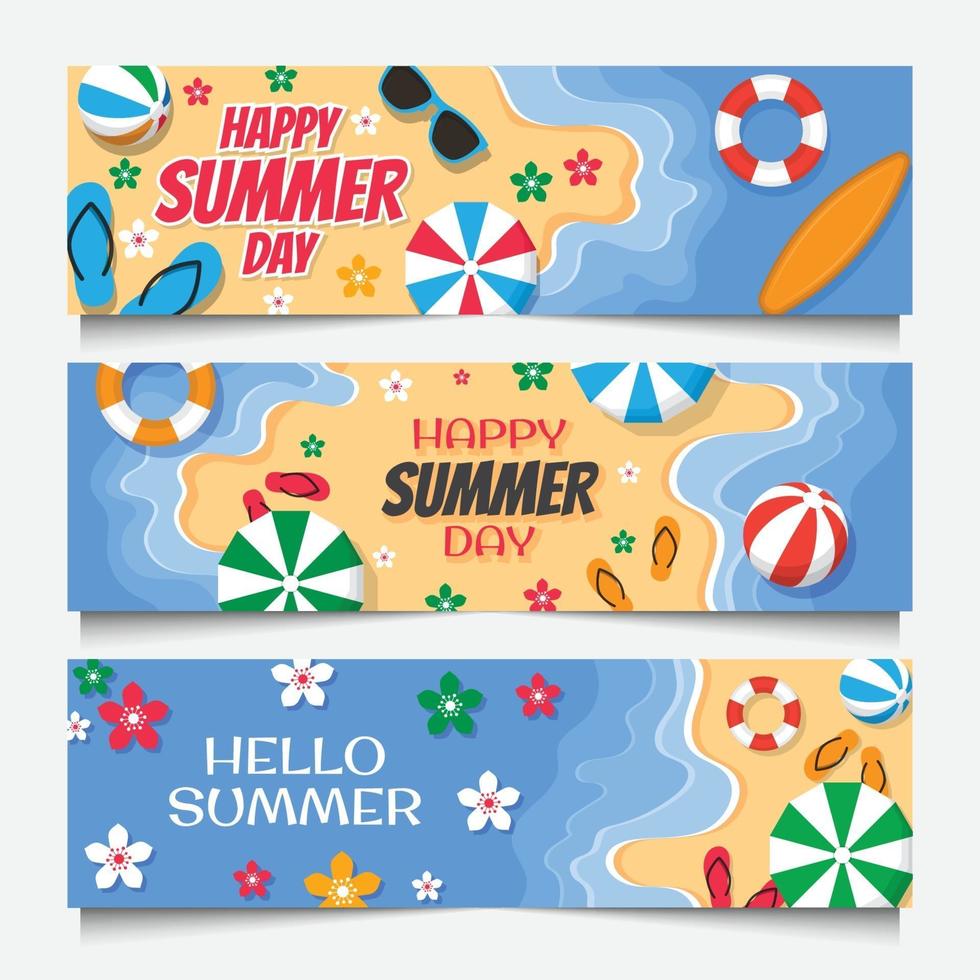 Summer Day Banner vector