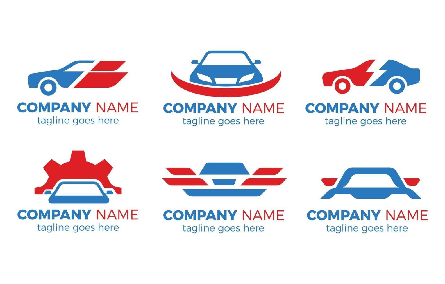 colección de logotipos de coches vector