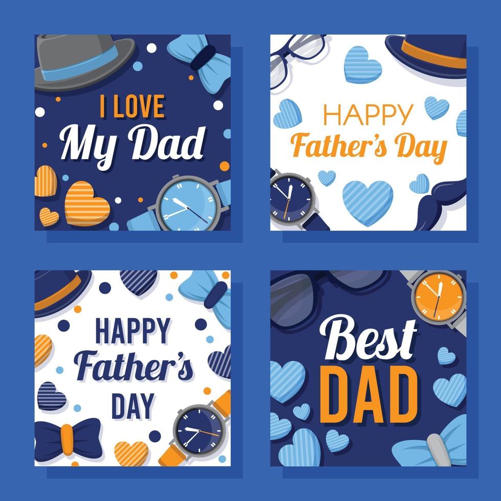 Happy Father's Day Card vector