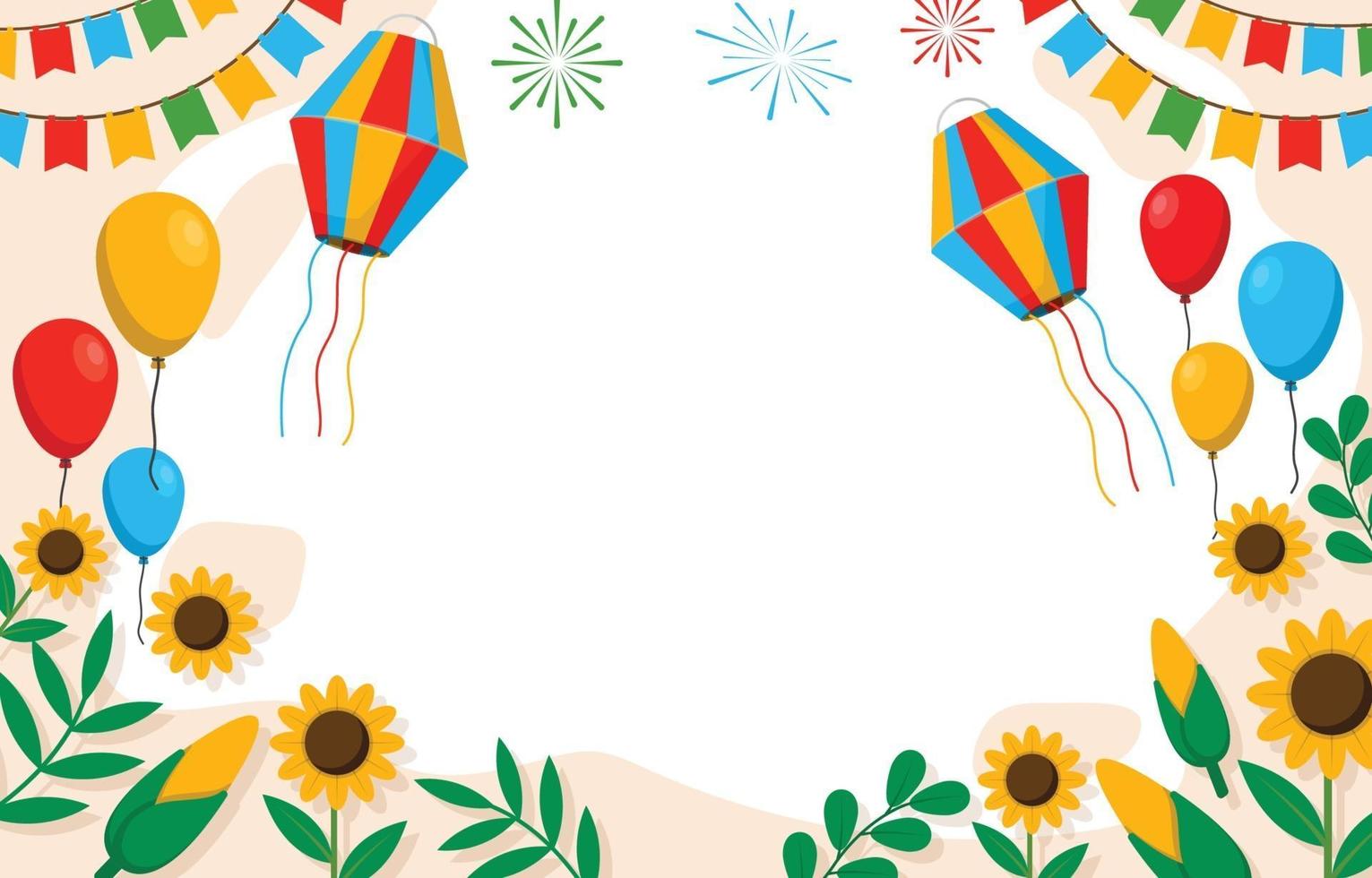 Festa Junina Festival Background vector