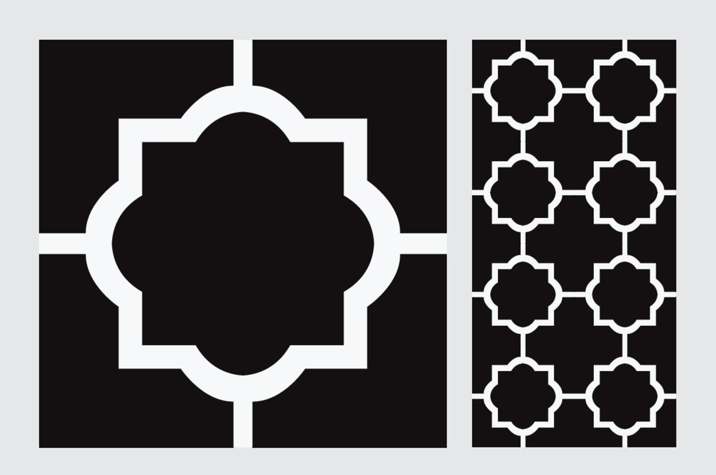 vintage tiles patterns antique seamless design in Vector illustration