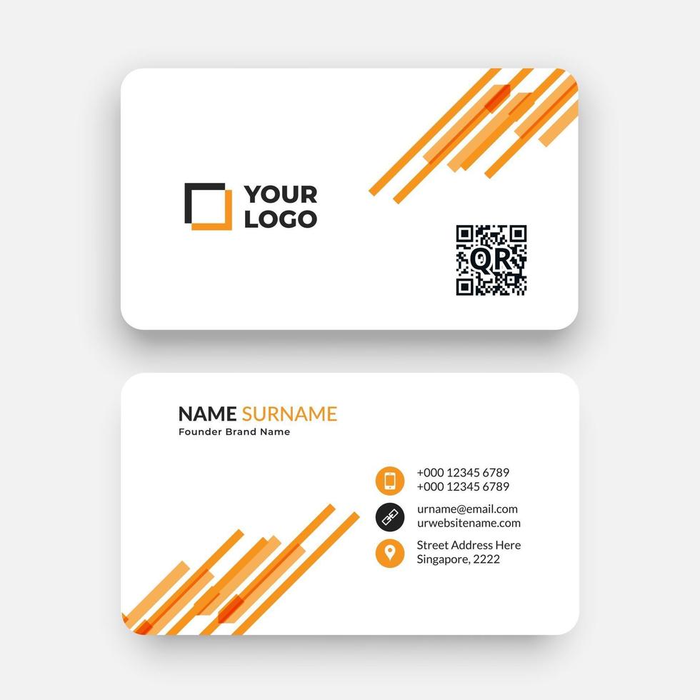 Creative Double sided Business Card Template vector