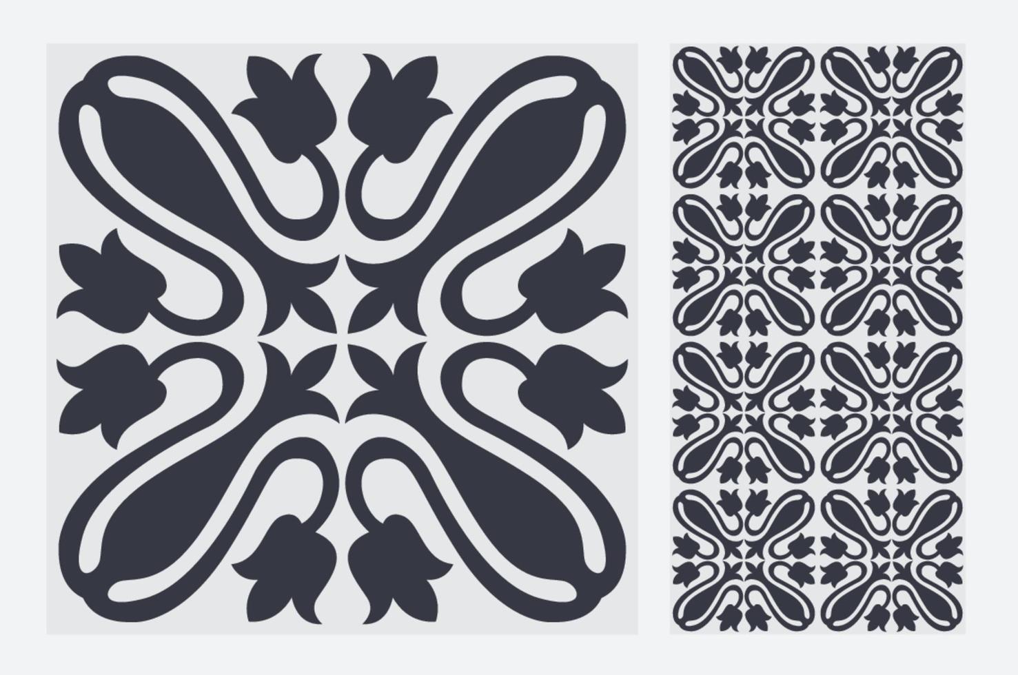 Patrones de azulejos vintage antiguo diseño sin costuras en ilustración vectorial vector
