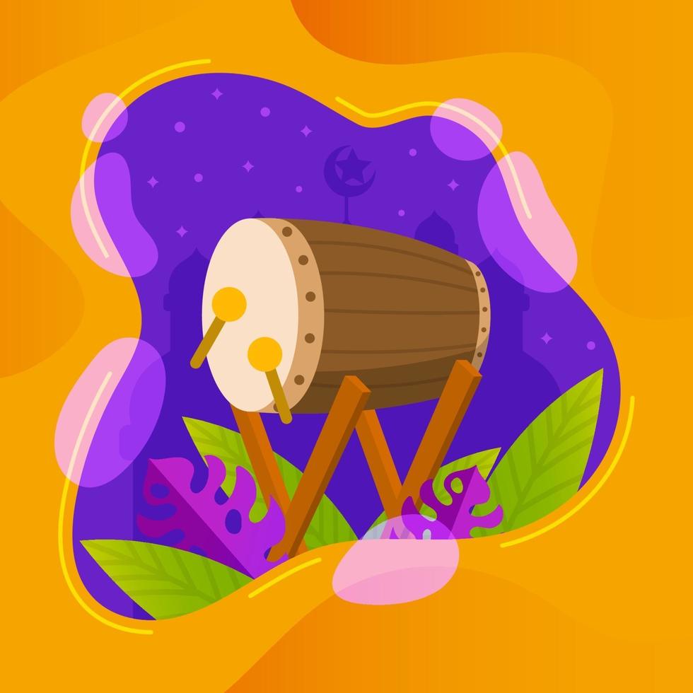 Colorful Eid Bedug vector