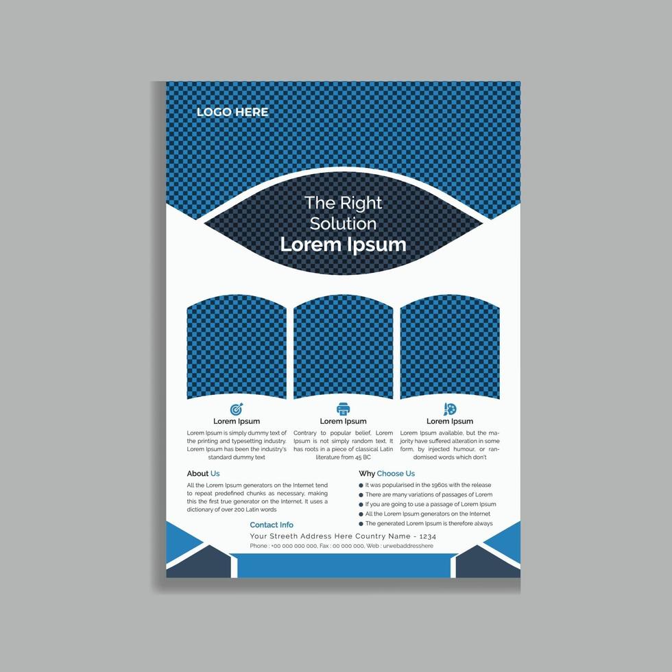 Unique Creative business Promotional leaflet flyer template design vector