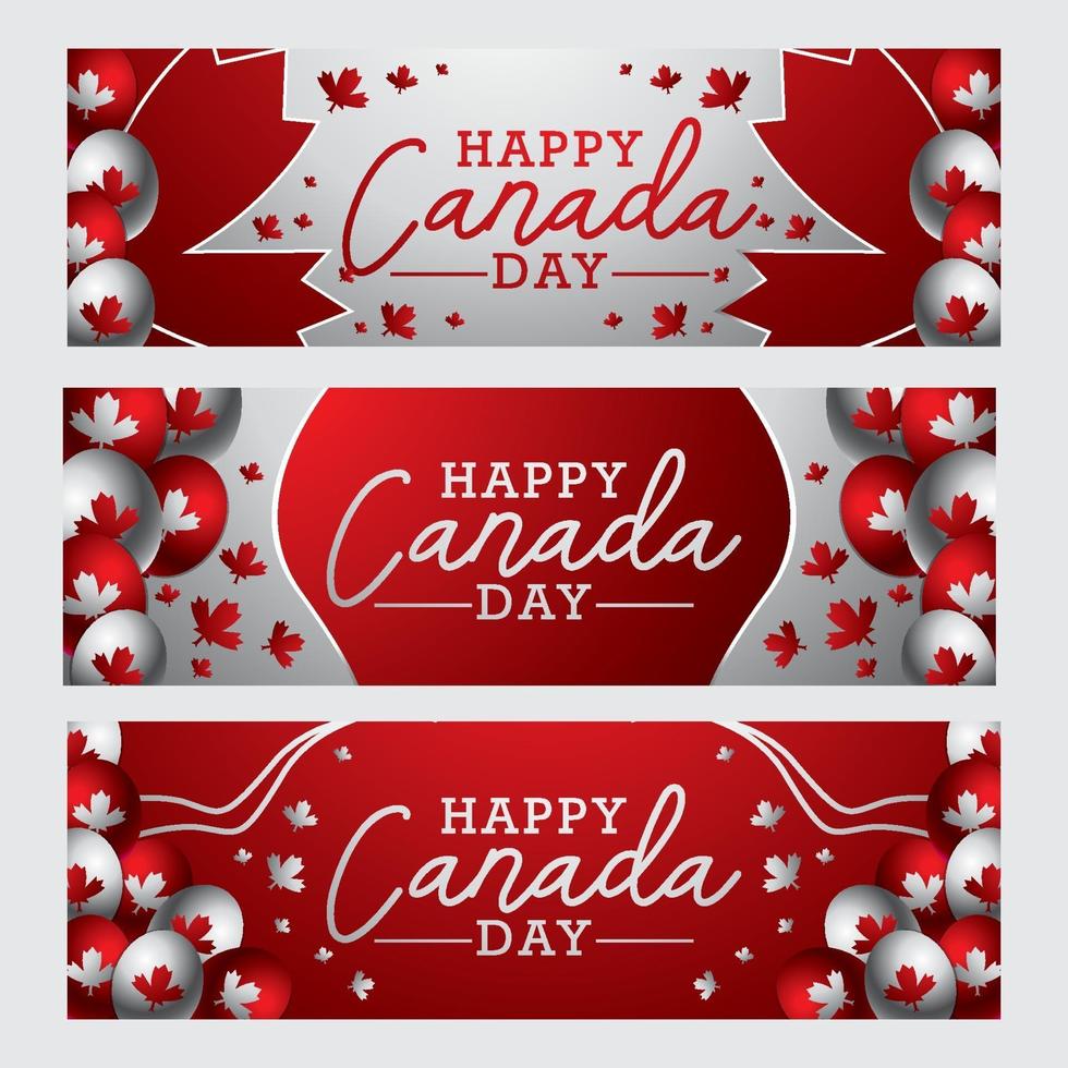 Canada Day Banner Concept vector