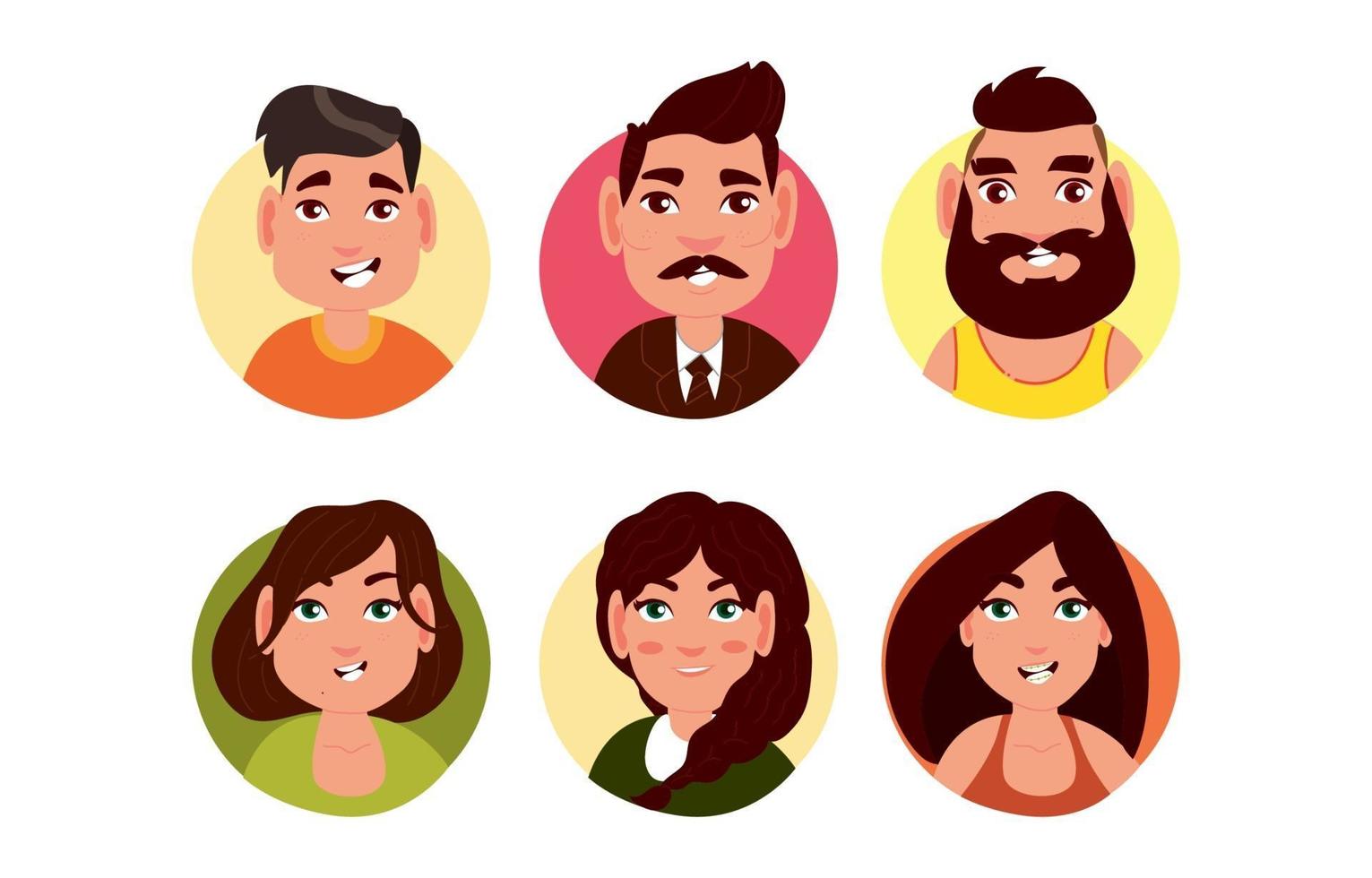 People Avatar Character vector