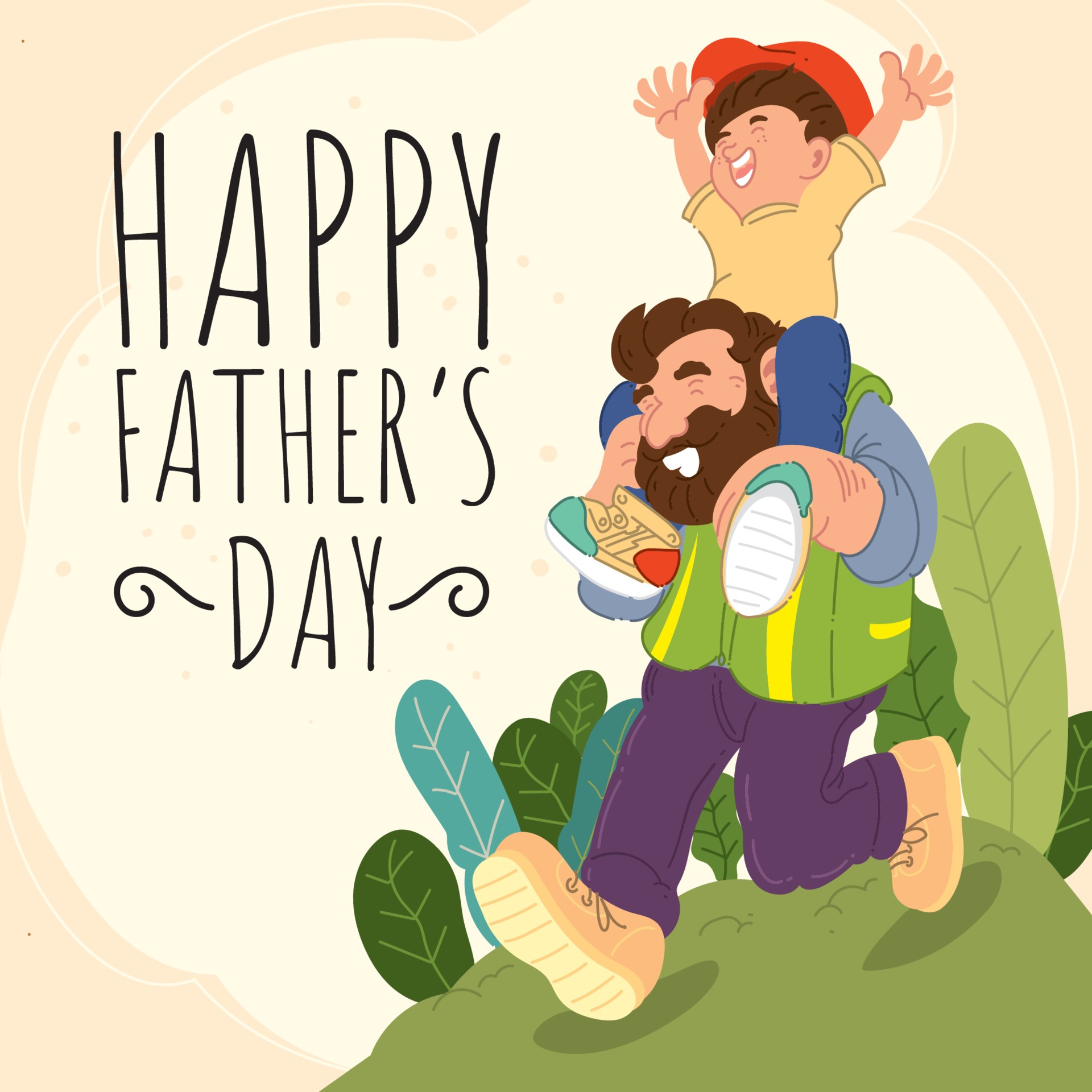 2025 父親節卡通素材下載推薦,整理可愛爸爸、親子互動畫面、Happy Fathers Day主題插圖,適合製作賀卡、社群貼文、DIY手作活動,讓父親節祝福更有溫度!