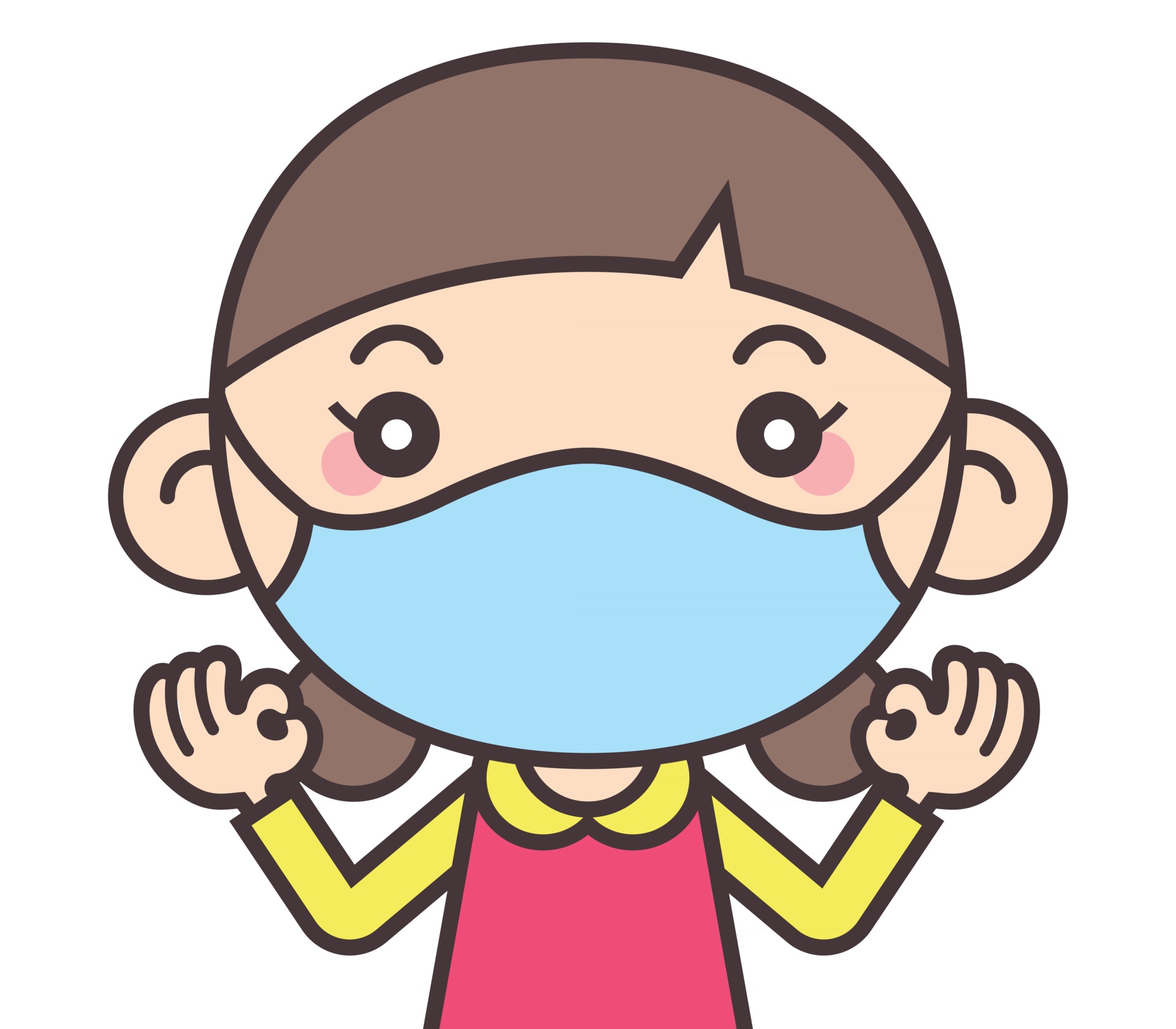 Cartoon cute little girl wears face mask for protect against virus and disease when back to school 2382612 Vector Art at Vecteezy Cartoon cute little girl wears face mask for protect against virus and disease when back to school 2382612 Vector Art at Vecteezy