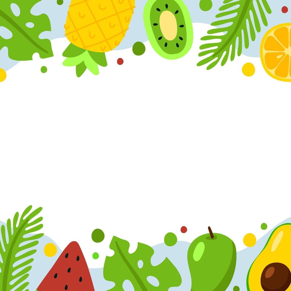 Yummy Summer Food Background vector