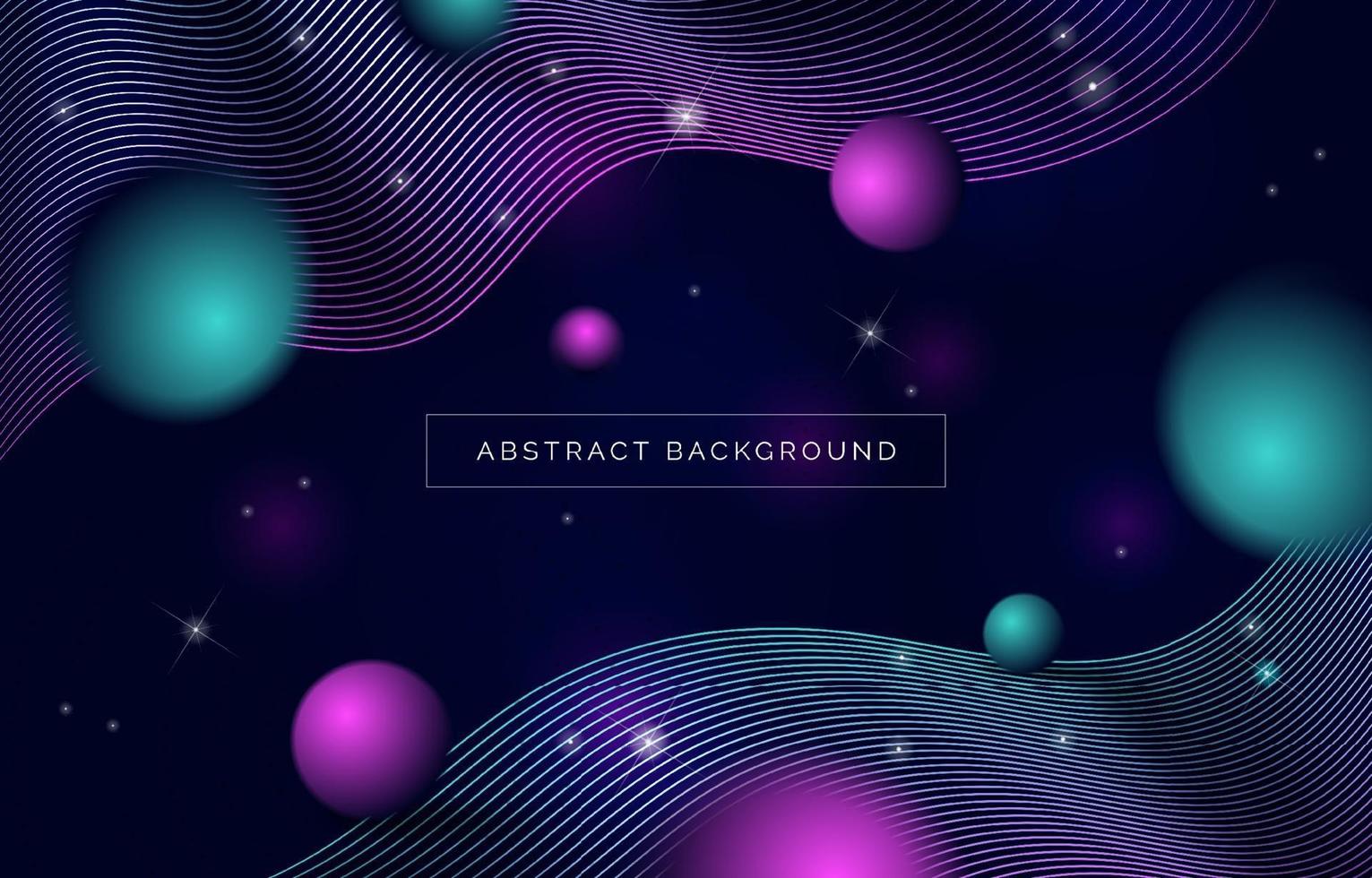 Modern Abstract Space Landscape Backrgound vector