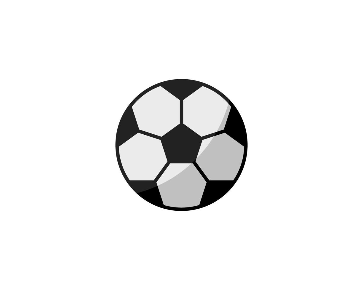 icono de balón de fútbol. Balón de fútbol aislado sobre fondo blanco. ilustración vectorial logo. campeonato de fútbol campeonato mundial de fútbol, símbolo de los deportes de fútbol vector