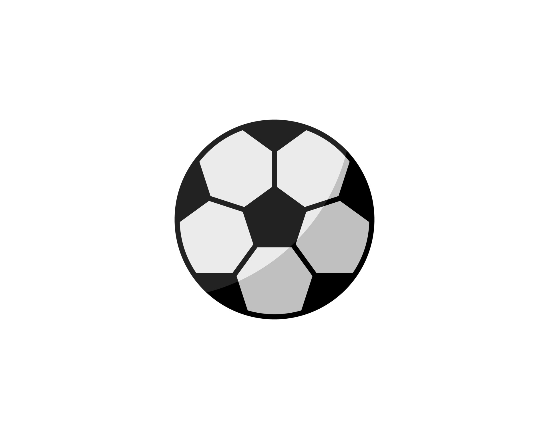 Soccer ball icon. Soccer ball isolated on white background. Logo Vector