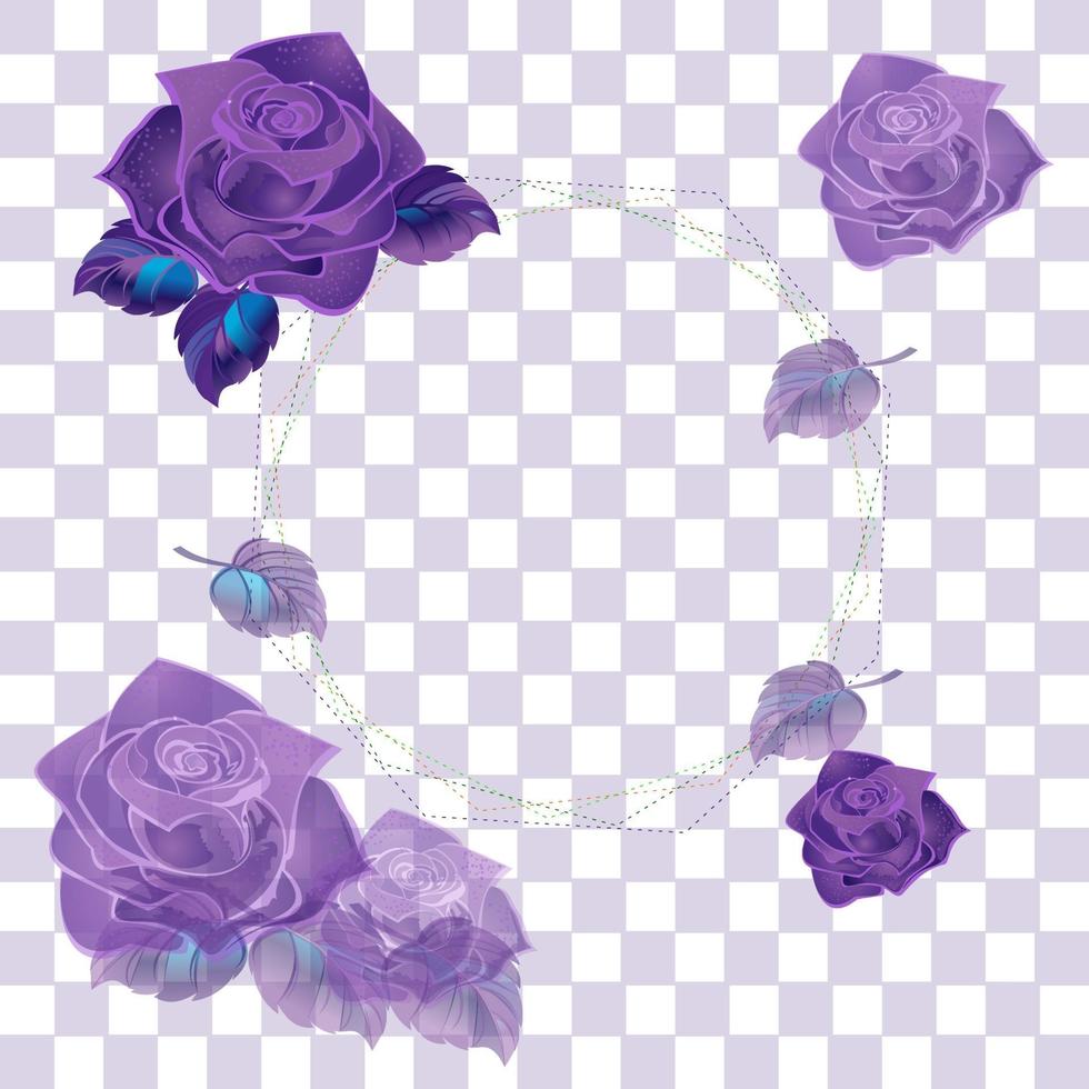 Purple rose isolated 2382790 Vector Art at Vecteezy
