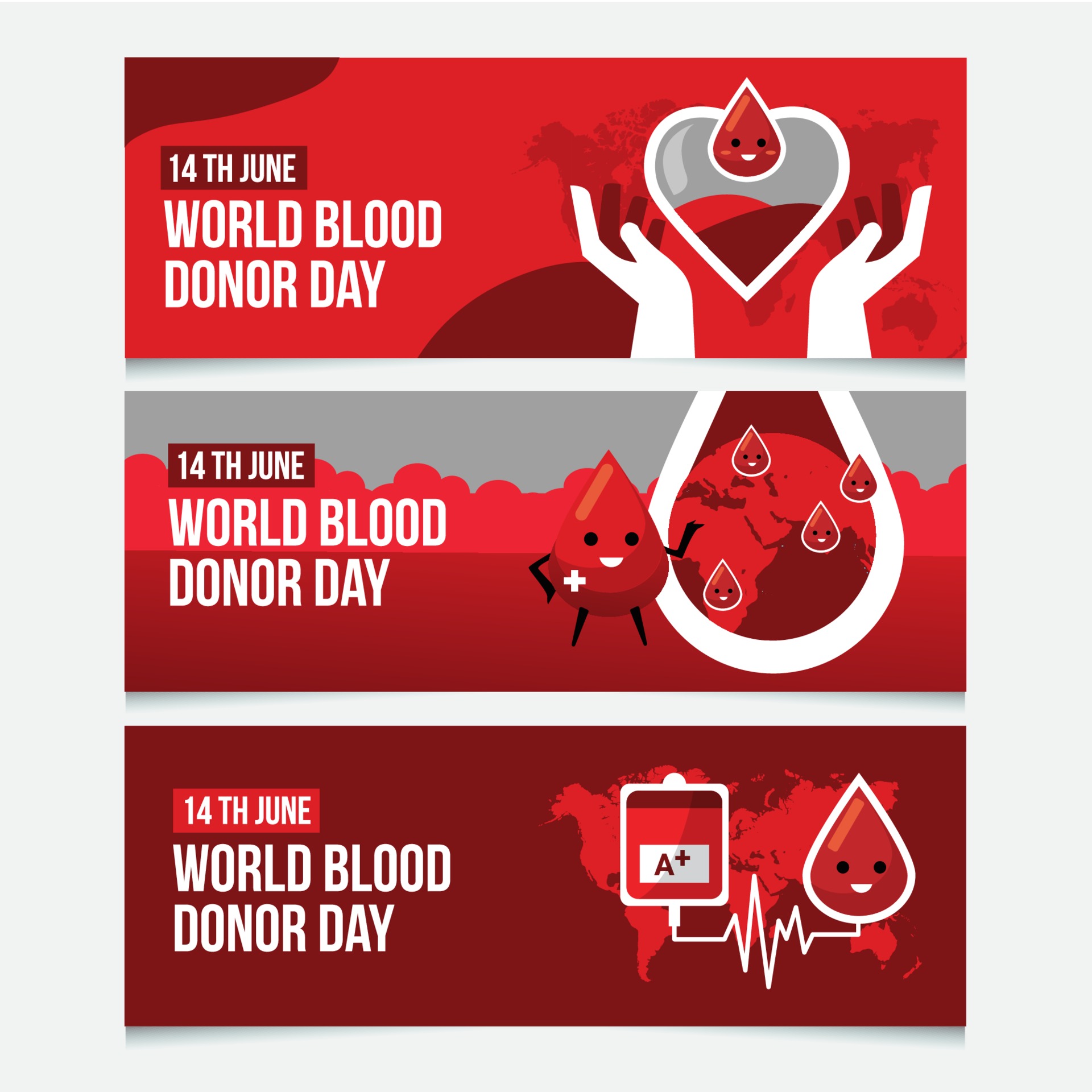 Blood Donation Banner Vector Art, Icons, and Graphics for Free Download