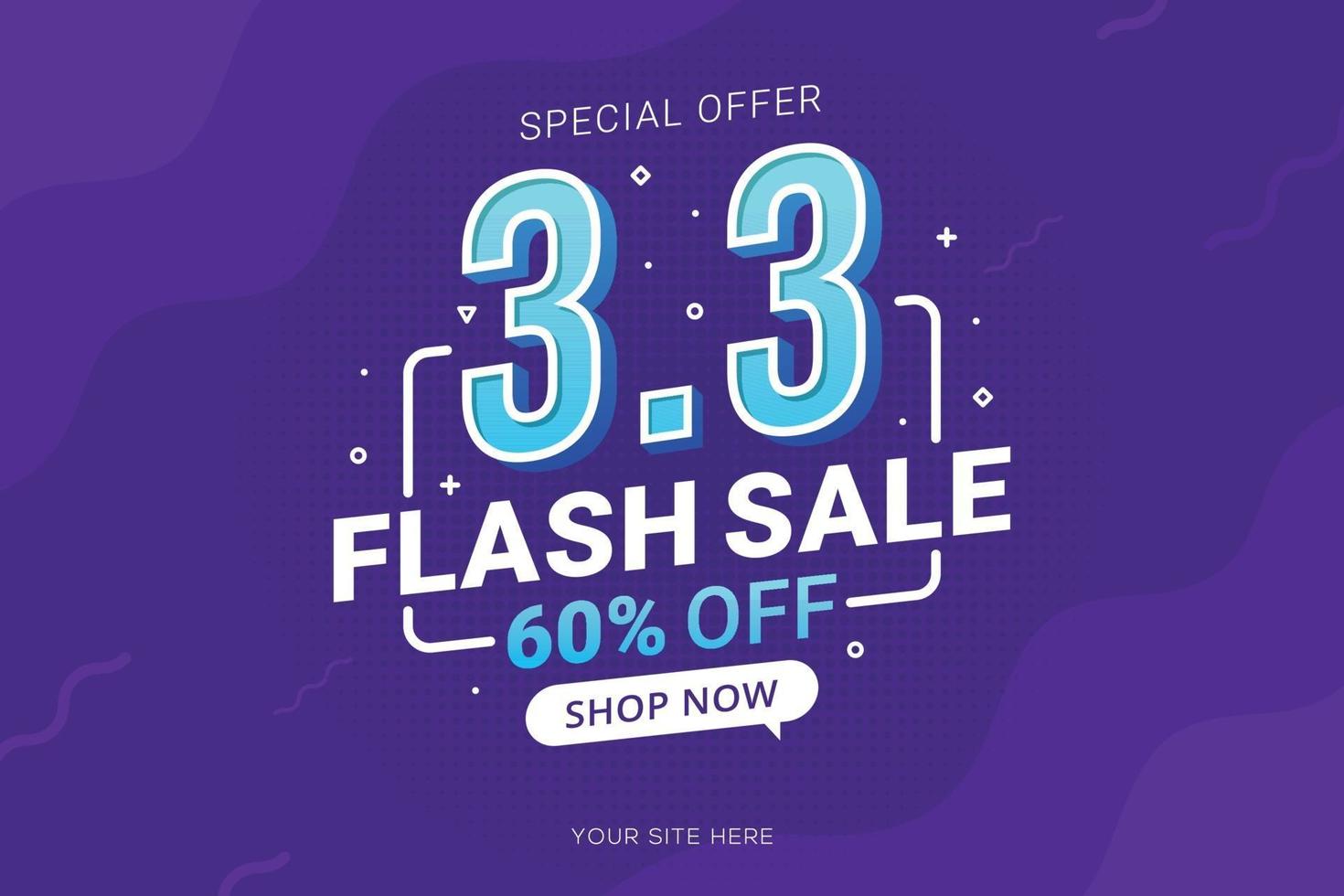 Flash sale banner shopping day background for business retail promotion vector