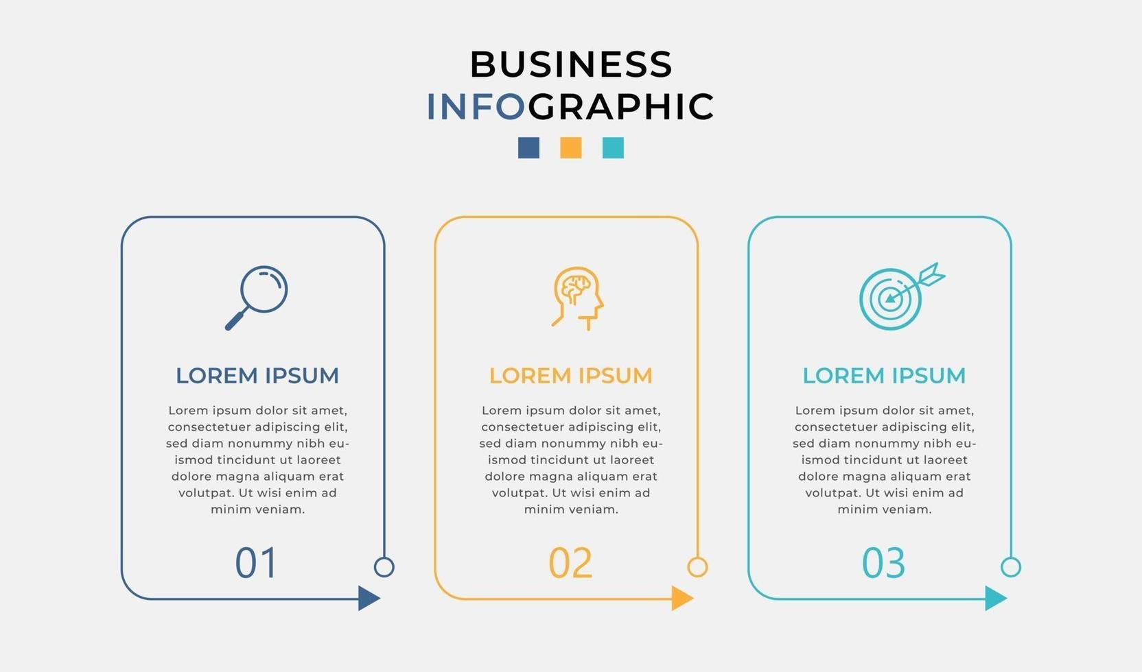 Vector Infographic design business template with icons and 3 options or steps Can be used for presentations