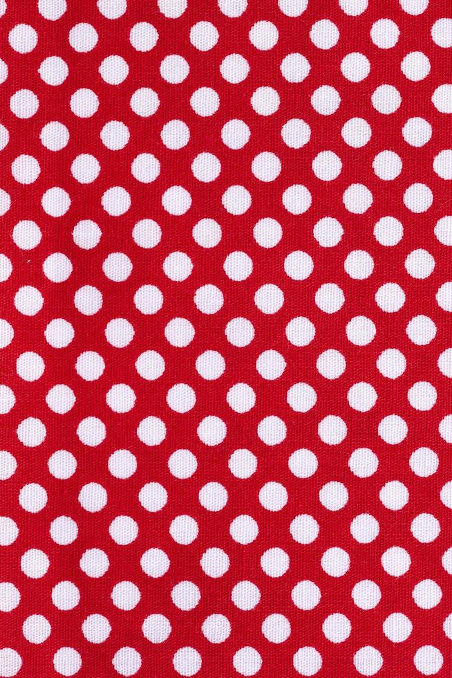 Red polka dot texture photo